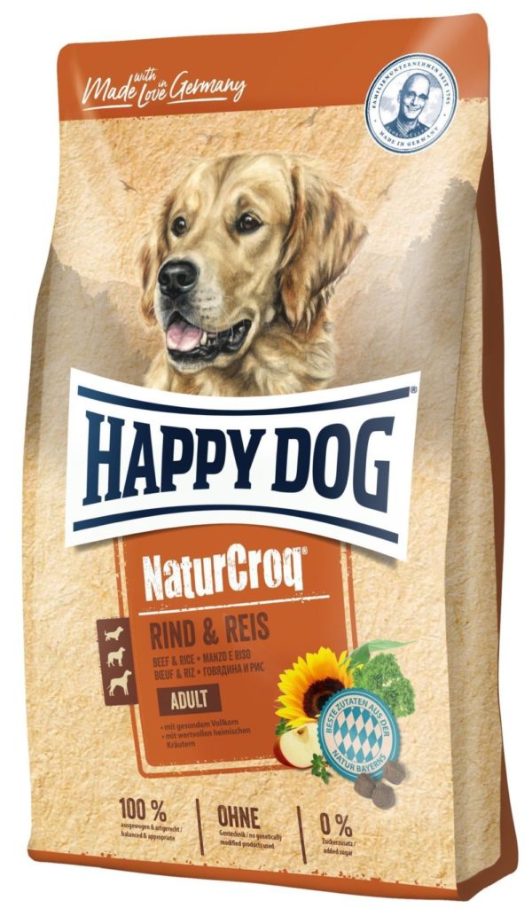 HappyDog NaturCroq Rind & Reis 1kg Laikas Tierwelt Würzburg