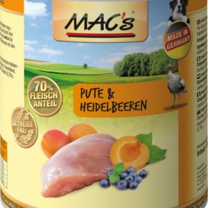 Macs Dog Pute+Heidelbeer.800gD