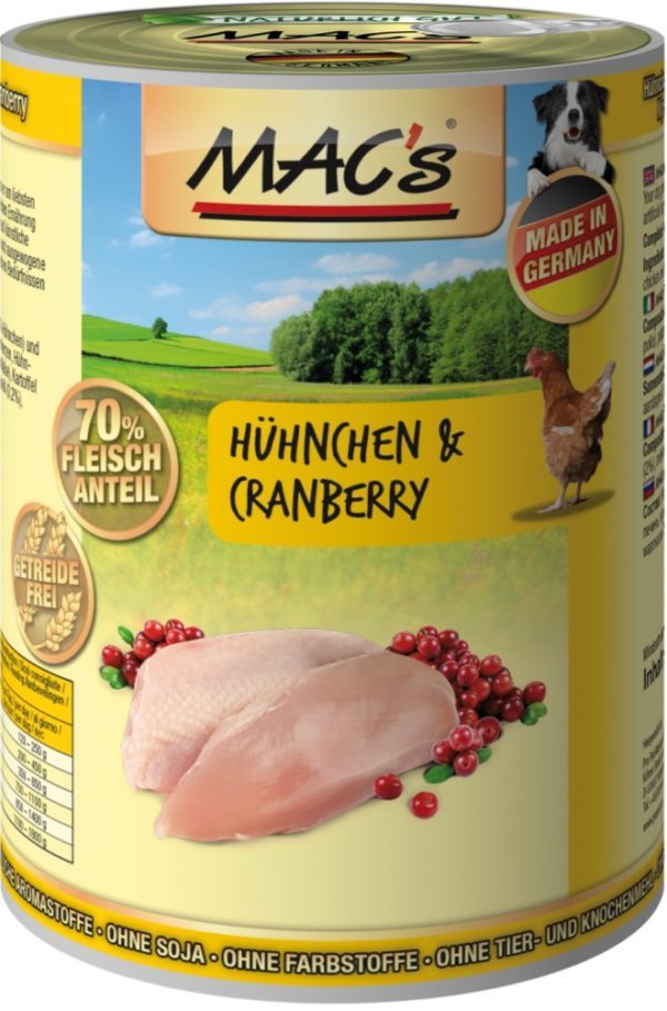 Macs Dog Hühn.-Cranberr. 400gD