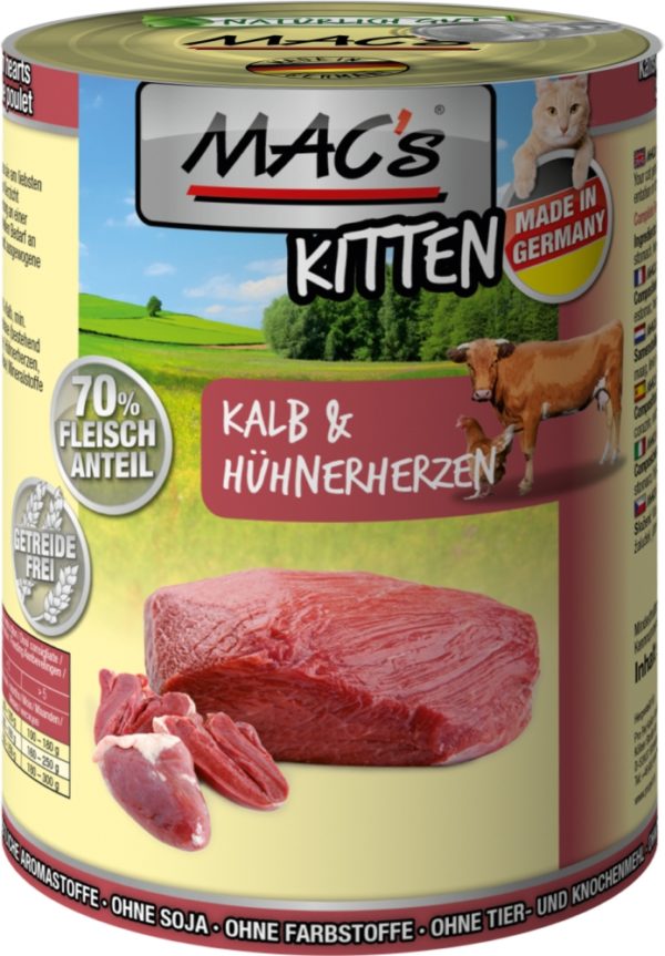 Macs Kitt.Kalb+Hühnhrz.  400gD