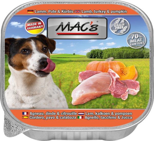 Macs Dog Lamm+Pute+Kürb. 150gS