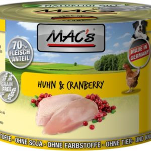 Macs Dog Hühnchen+Cranb. 200gD