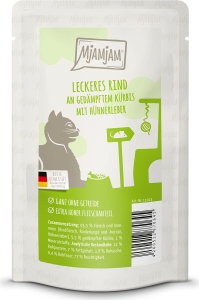 Mj Katze Quet.Rind+Kürbis125gP