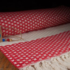 Ecoplaid Piqué Rot