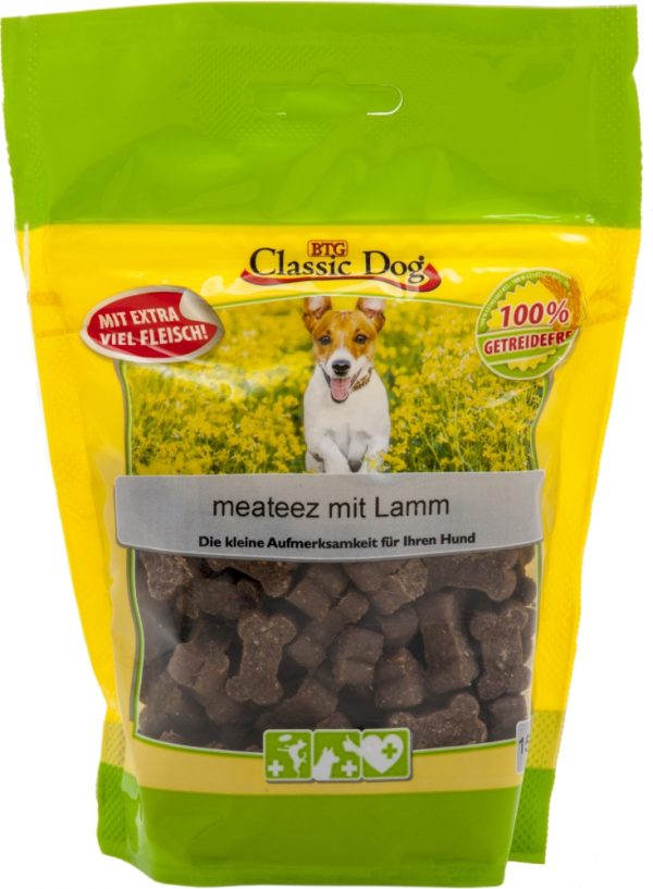 Classic Dog Snack meateez Lamm 150g für Hunde mit Gluten Unveträglichkeit kaufen