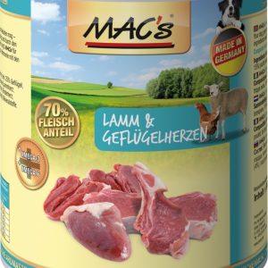 Macs Dog Lamm-Gefl.herz  800gD